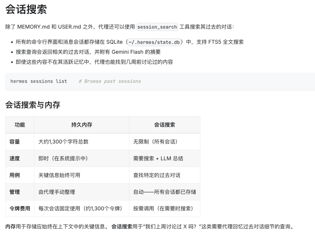 Hermes 原生记忆存储架构