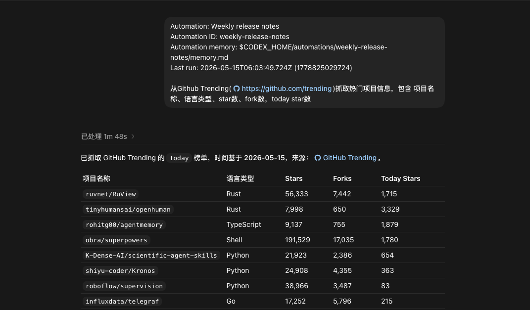 Codex桌面端截图