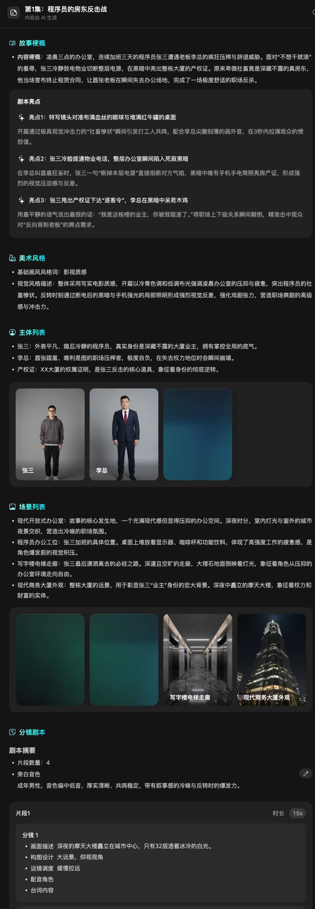 剧本大纲