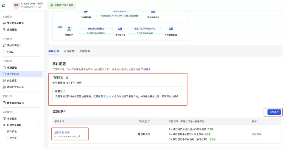 事件配置界面