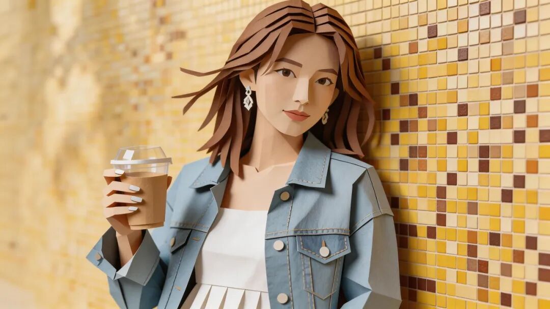 儿童剪纸拼贴风格