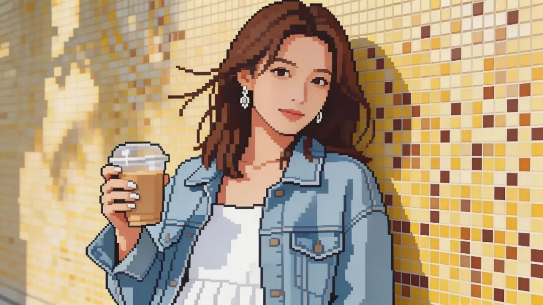 像素画肖像风格