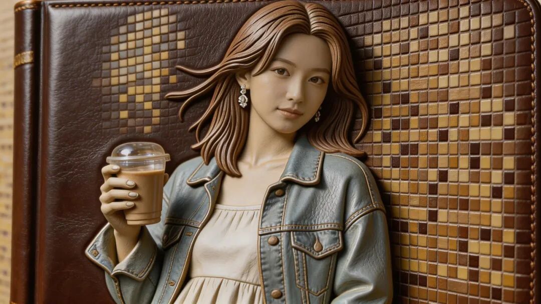 压花皮革封面风格