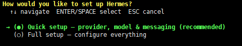 Hermes 配置界面