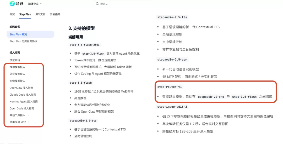 Step Plan 模型列表