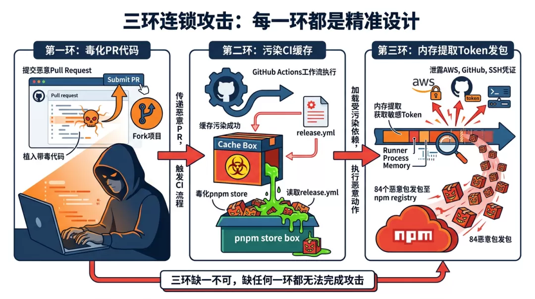 三环连环攻击示意图