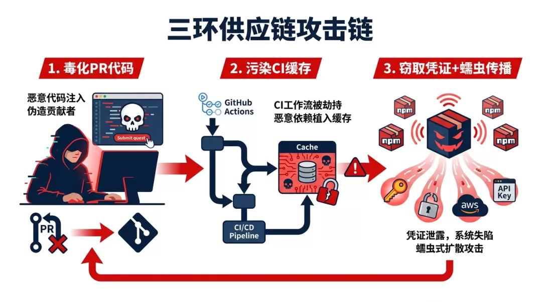 蠕虫传播示意图