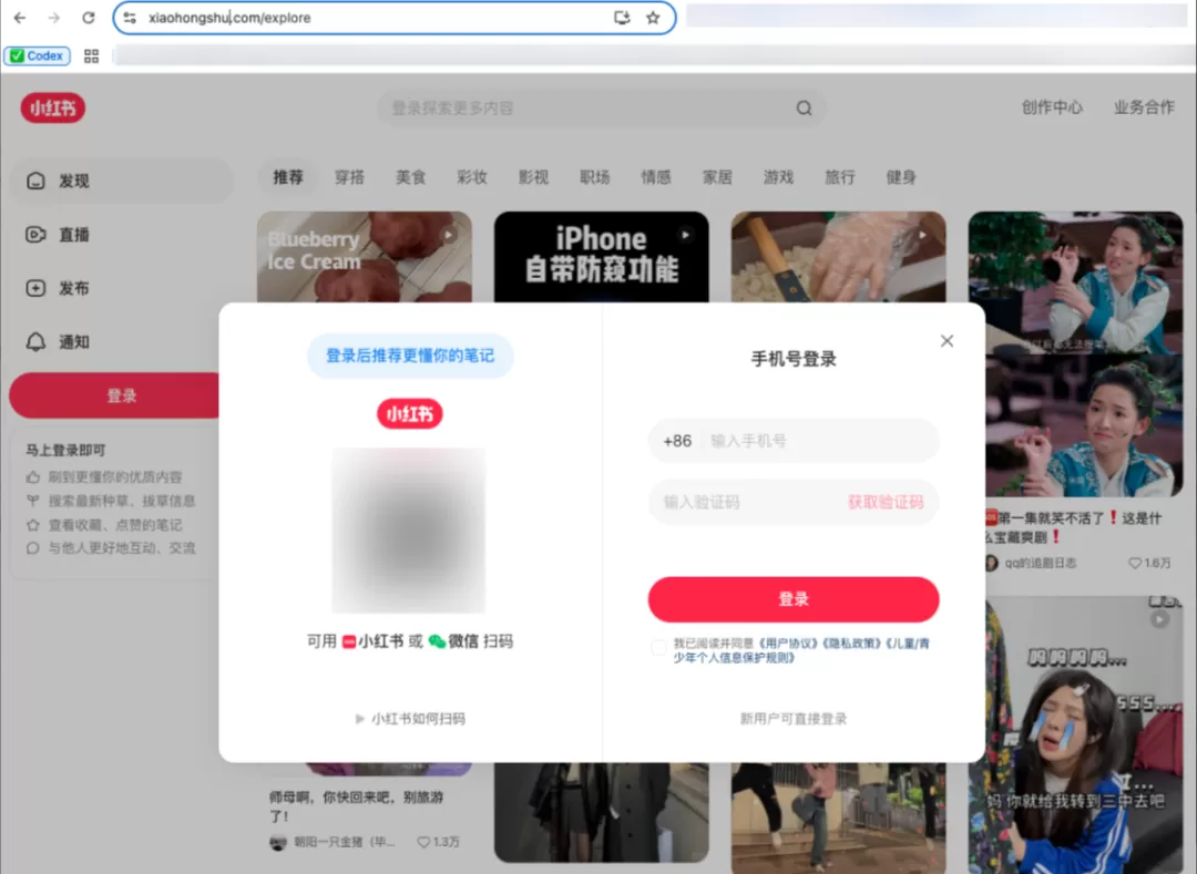 Codex桌面端截图