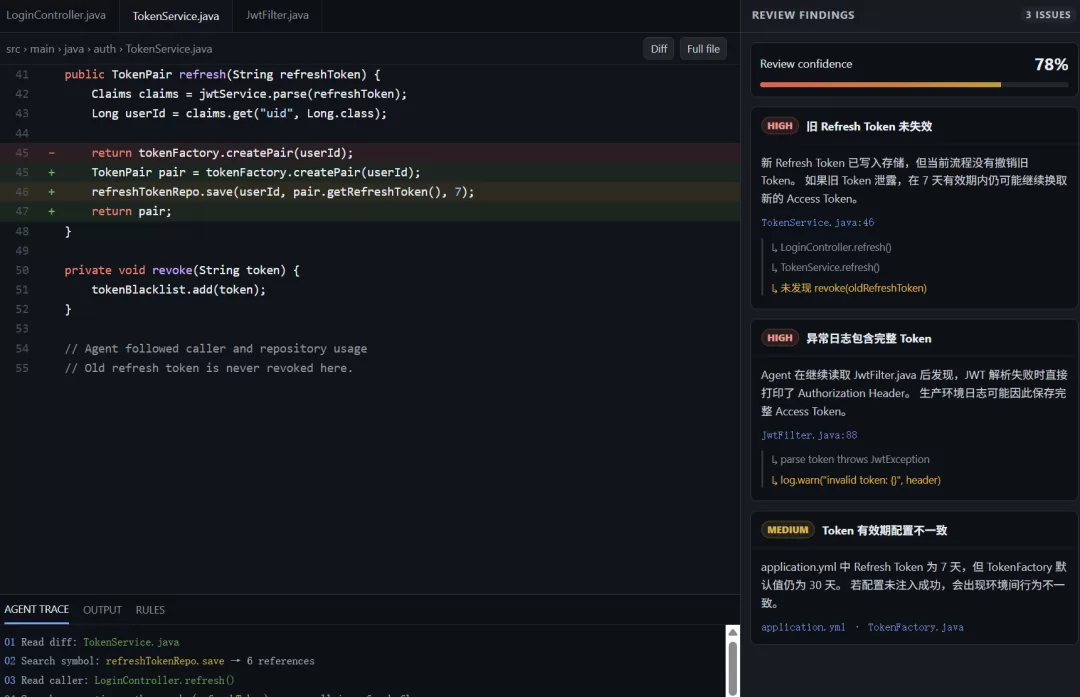 OpenCodeReview 上下文补全机制