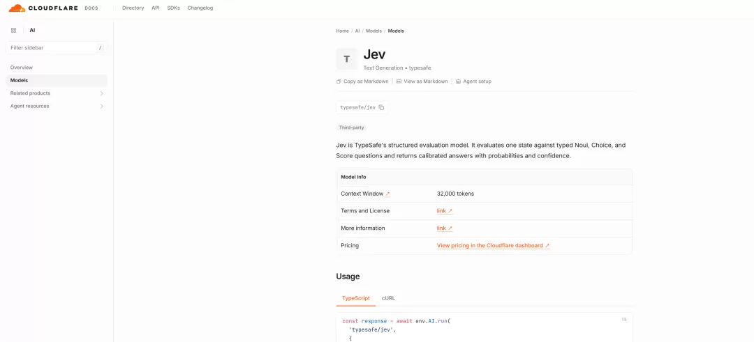 Cloudflare AI Docs Jev 文档