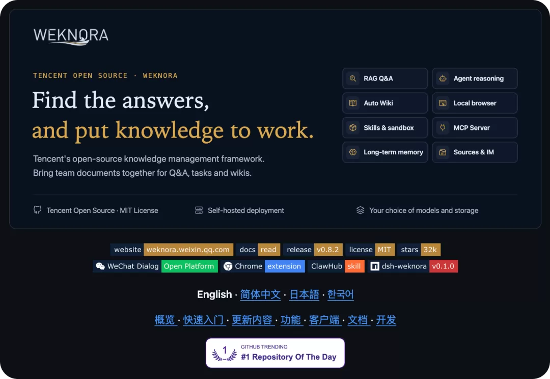 WeKnora 知识库界面