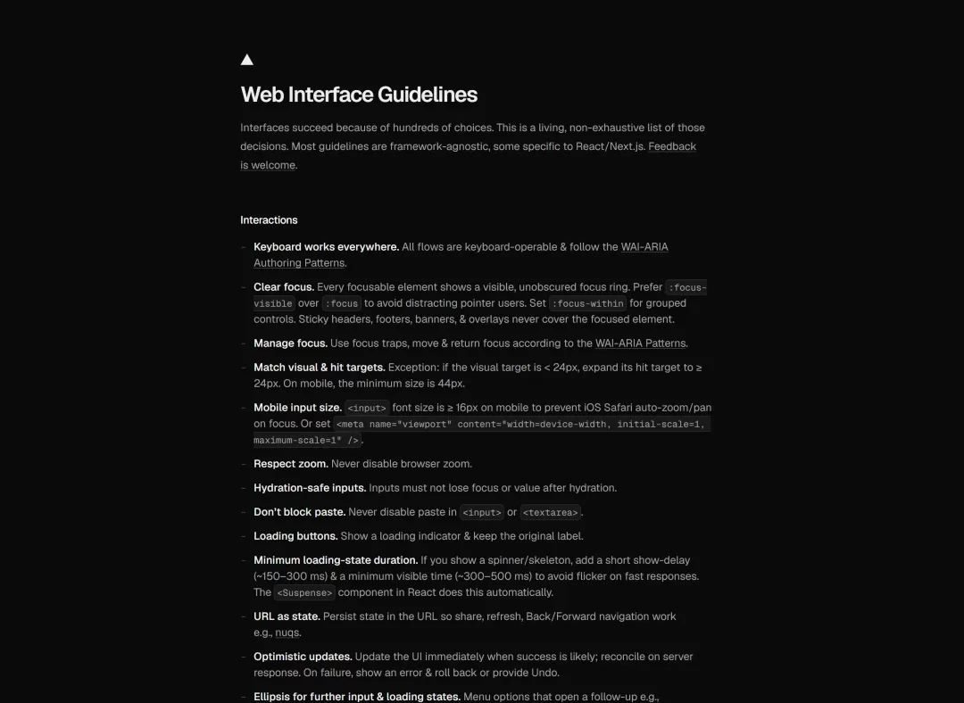 web-design-guidelines 截图