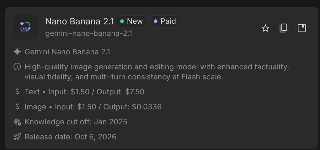 Nano Banana 2.1 示例