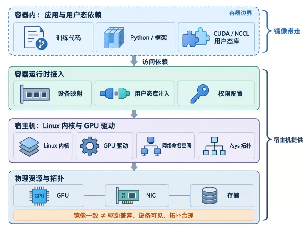 容器与宿主机的关系:设备映射和硬件拓扑