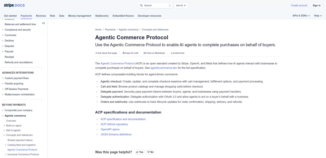 Agentic Commerce Protocol